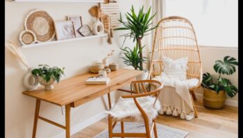 Πώς να ενσωματώσετε τις ιδέες διακόσμησης γραφείου Boho με το Artistic Boho Wall Art;