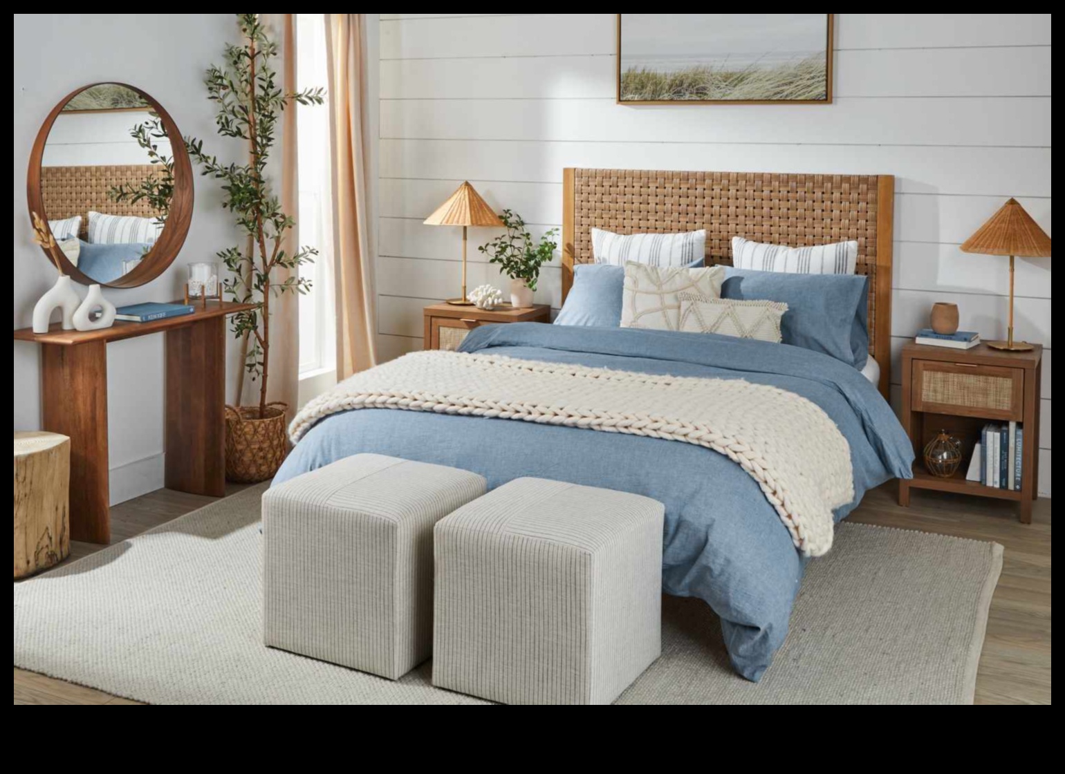 Παράκτια υπνοδωμάτια που φέρνουν την παραλία μέσα 2 Διακόσμηση παραθαλάσσιου υπνοδωματίου για ένα χαλαρωτικό καταφύγιο στην παραλία