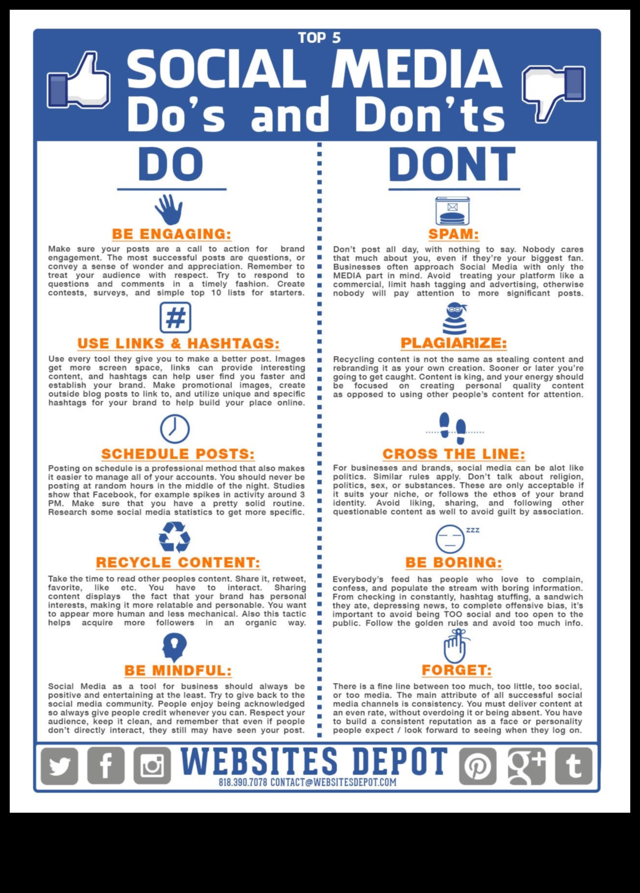 10 Dos and Don'ts του μάρκετινγκ μέσων κοινωνικής δικτύωσης για επιχειρήσεις