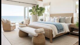 Διακόσμηση παραθαλάσσιου υπνοδωματίου για ένα χαλαρωτικό καταφύγιο στην παραλία