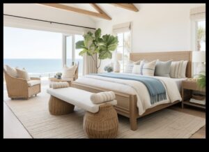Διακόσμηση παραθαλάσσιου υπνοδωματίου για ένα χαλαρωτικό καταφύγιο στην παραλία